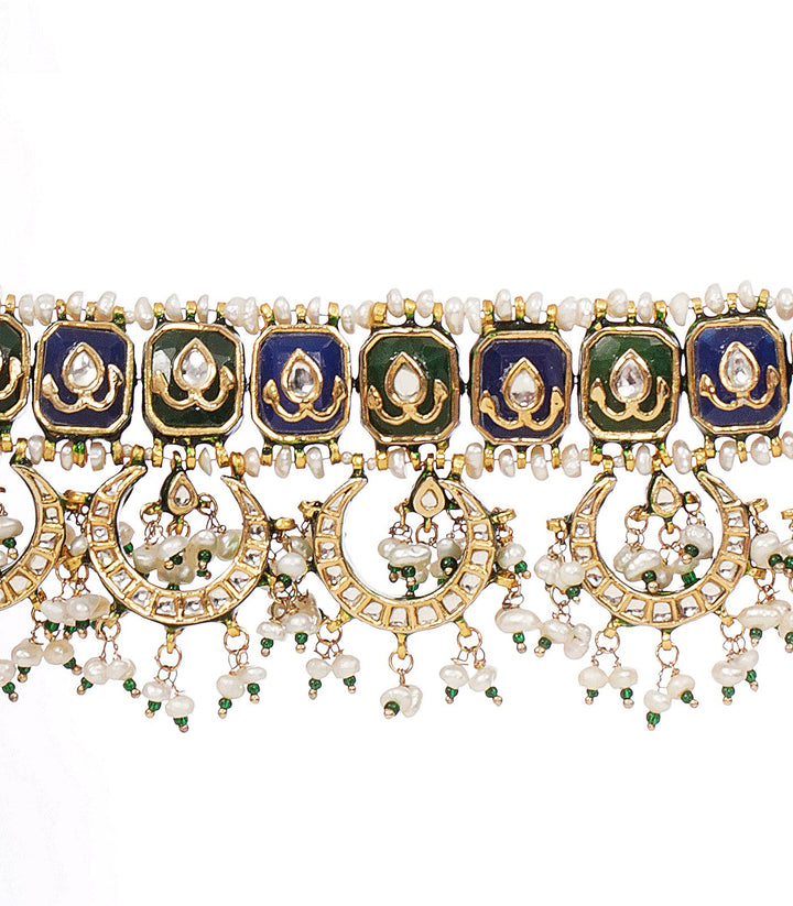 DEEKSHA GREEN KUNDAN CHOKER