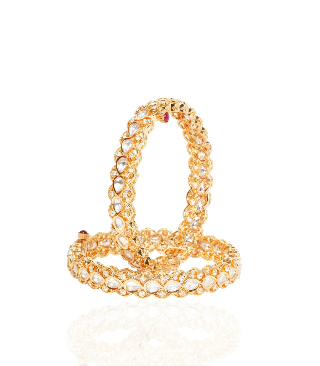 CHANDNI GOLD PLATED KUNDAN BANGLES