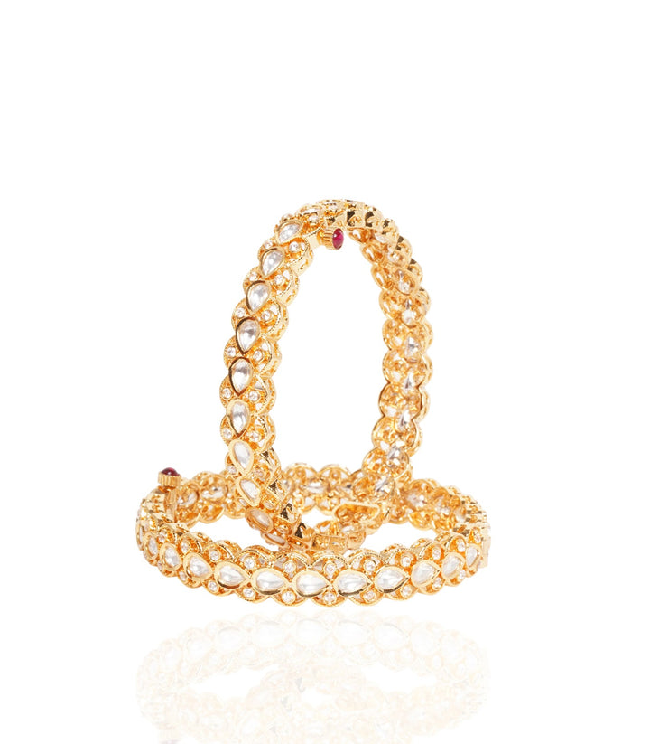 CHANDNI GOLD PLATED KUNDAN BANGLES