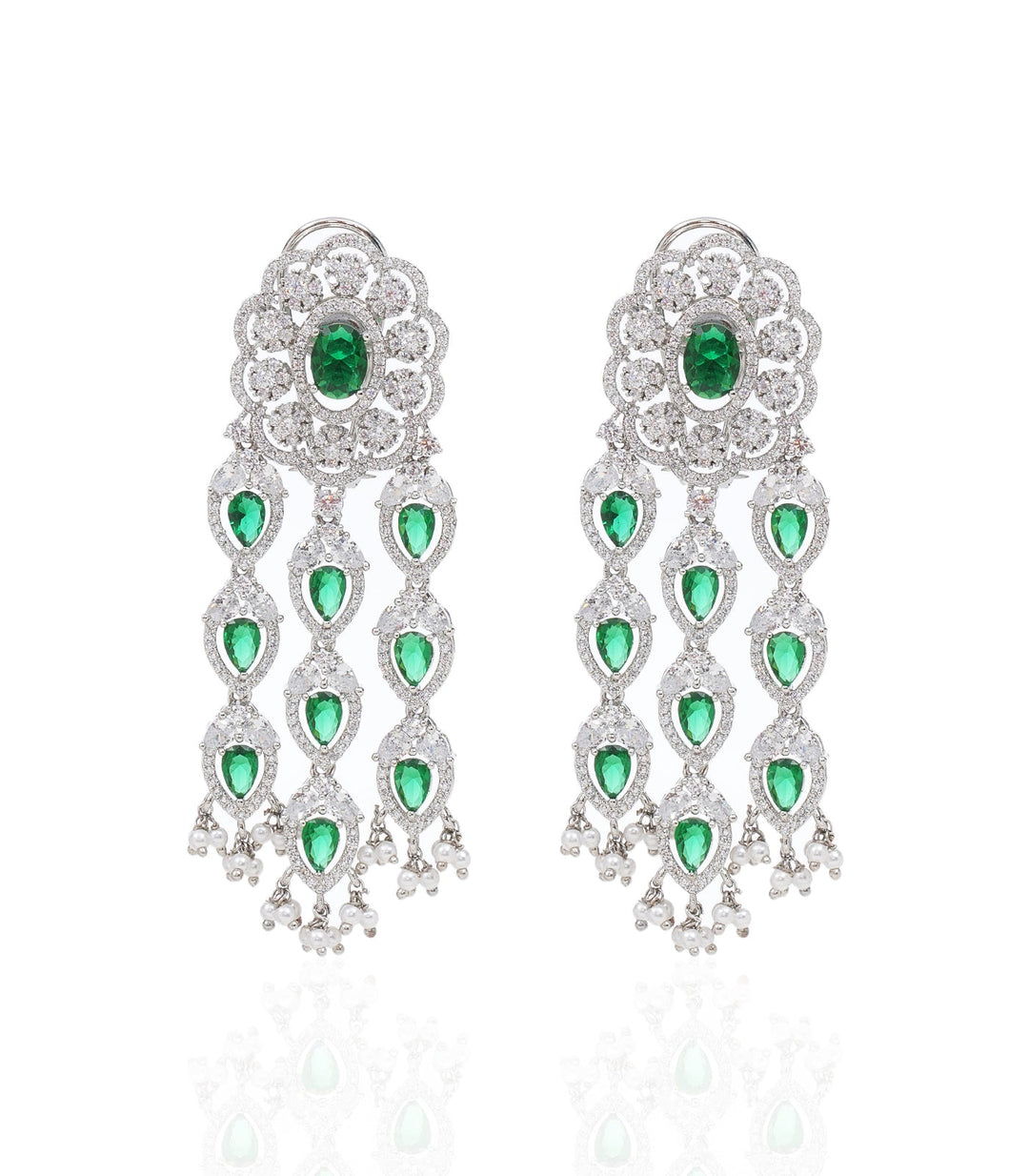 DAISY GREEN ZIRCON NECKLACE SET