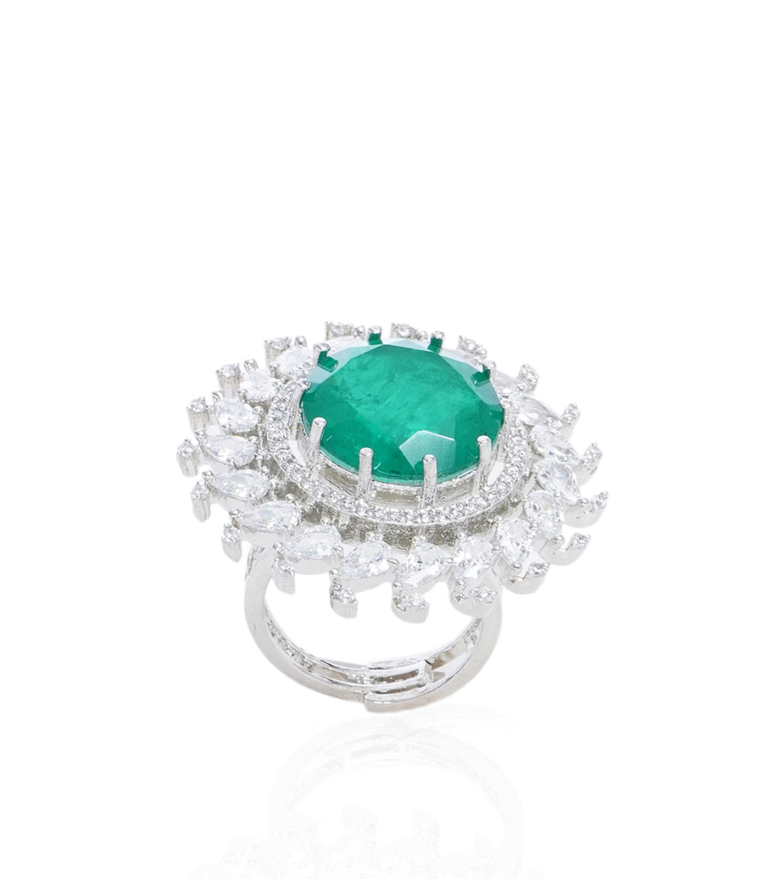AMELIA GREEN ZIRCON RING