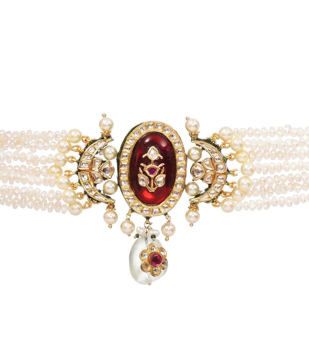 INDALI RED KUNDAN CHOKER