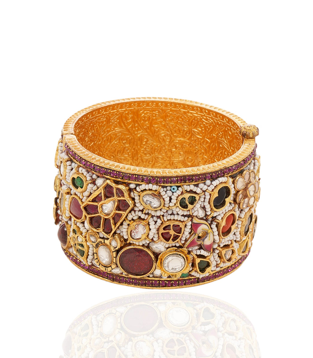 MAYURAKSHI NAVRATAN KUNDAN BANGLES