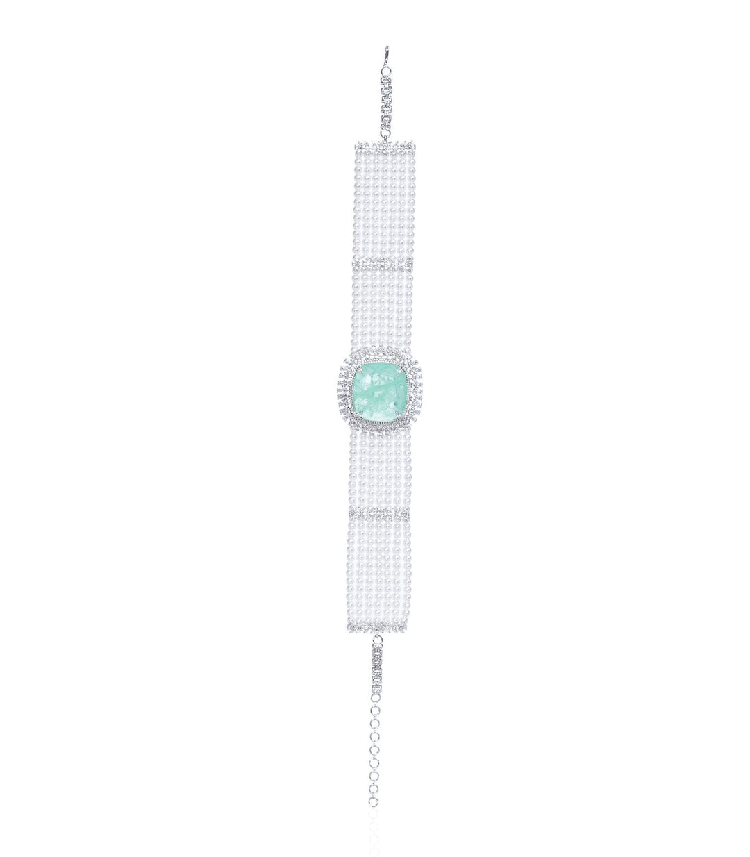 AIMEE MINT ZIRCON CHOKER