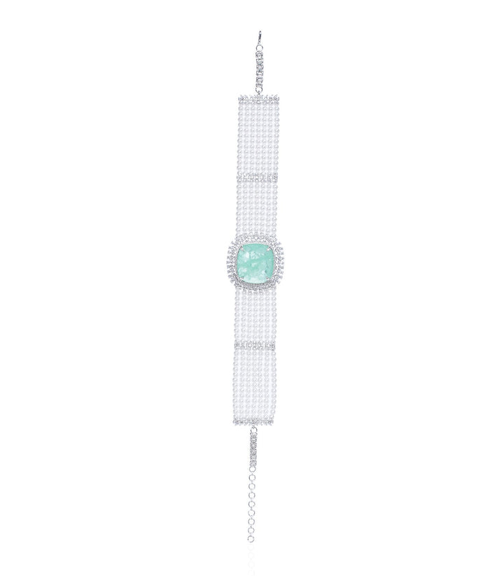 AIMEE MINT ZIRCON CHOKER