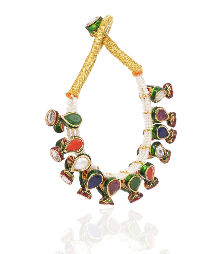 AANCHAL NAVRATAN KUNDAN BRACELET