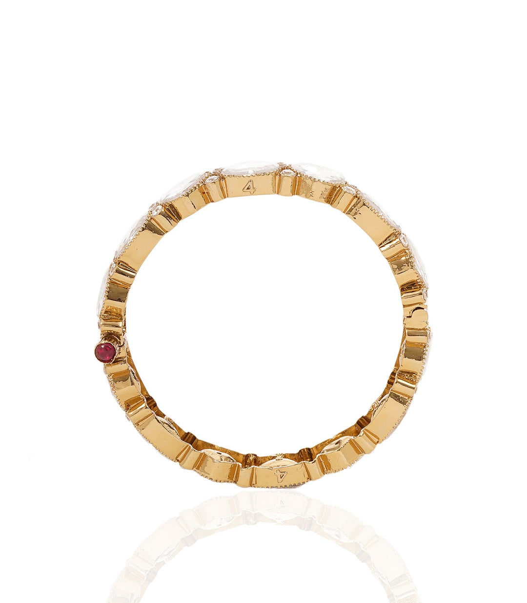 HEENA ANTIQUE FINISH POLKI BANGLES