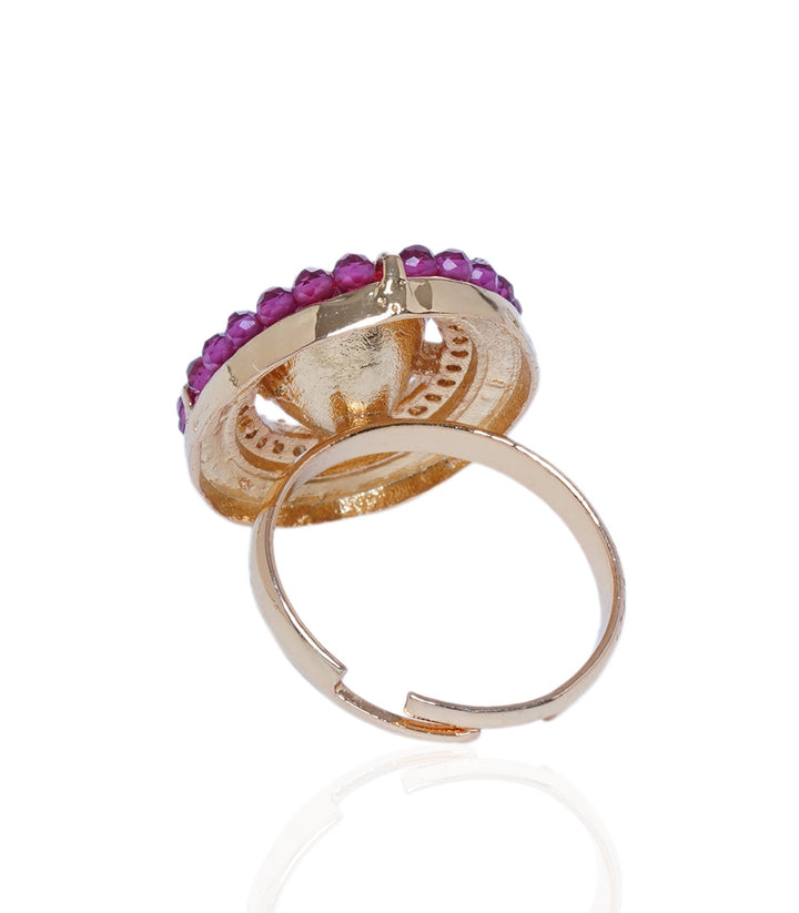 Bhavaprita Ruby Polki Ring