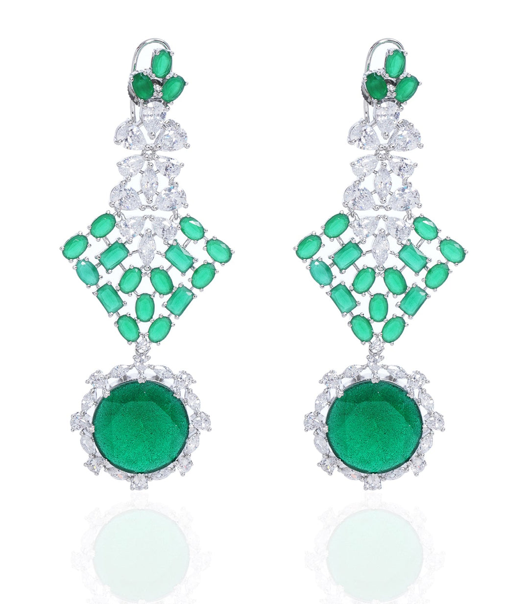 RUHI GREEN ZIRCON NECKLACE SET