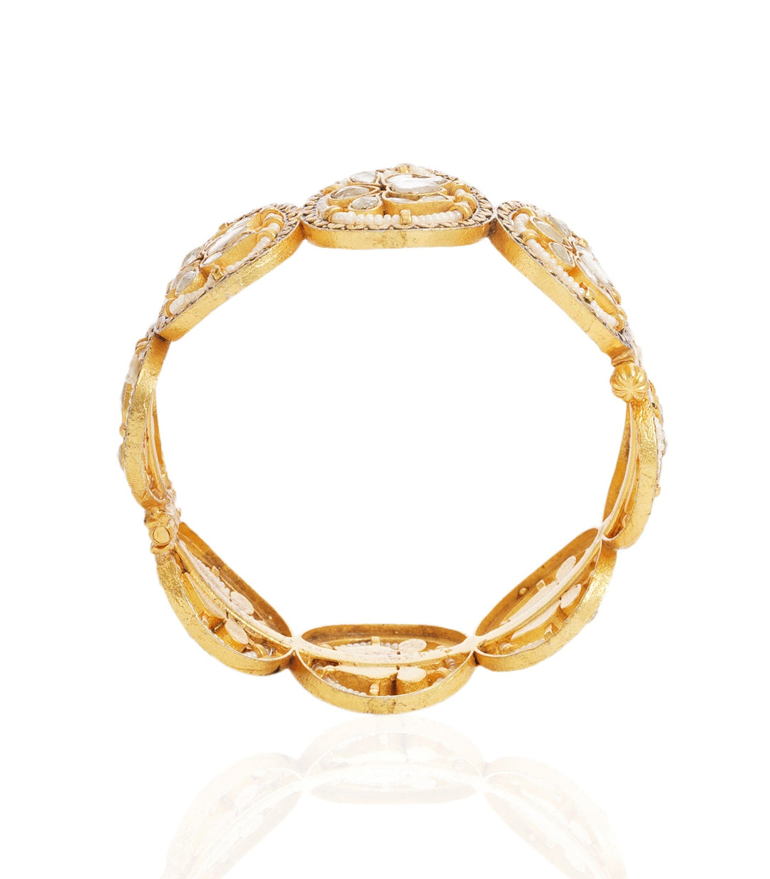 SNEHA WHITE KUNDAN BANGLES