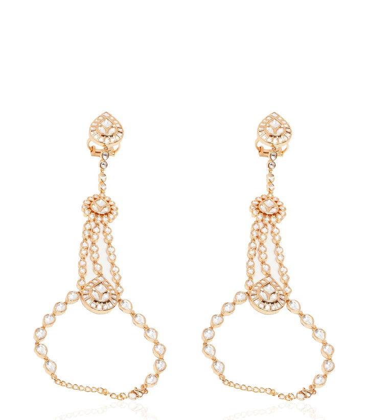 CHANDNI KUNDAN GOLD PLATED HATHPHOOL