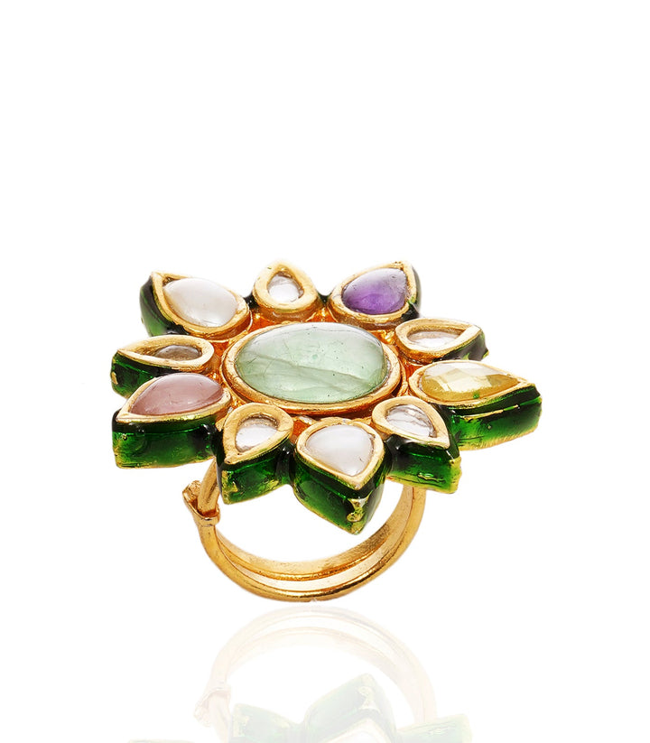 AKSHARA NAVRATAN KUNDAN RING