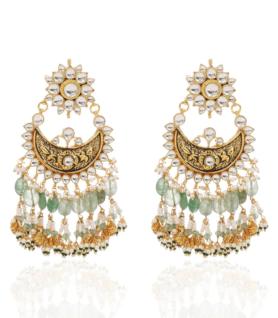 AGASTYA GREEN KUNDAN NECKLACE SET
