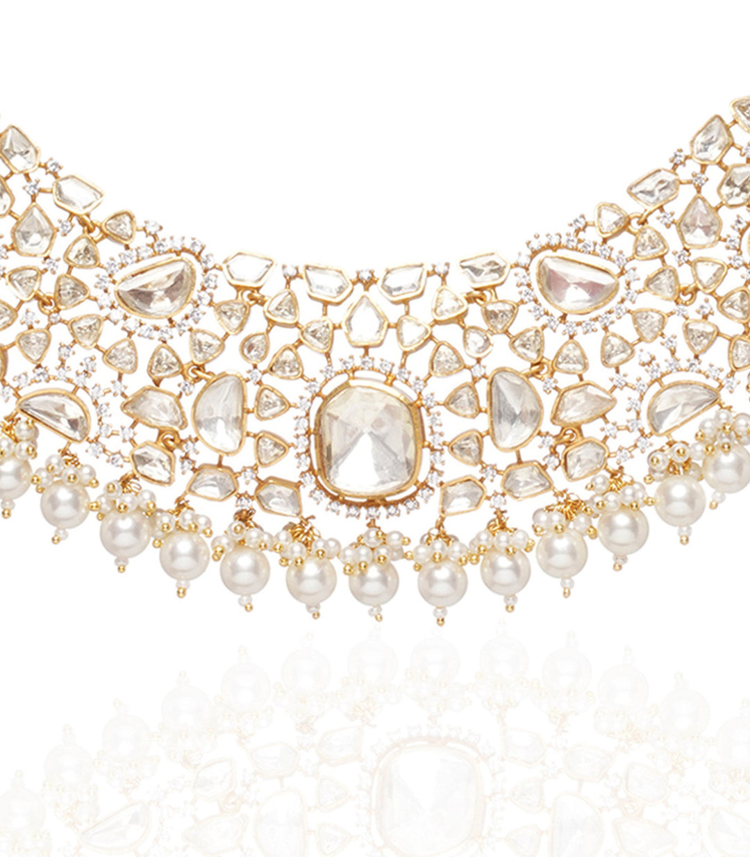 TANVI WHITE MOISSANITE NECKLACE SET