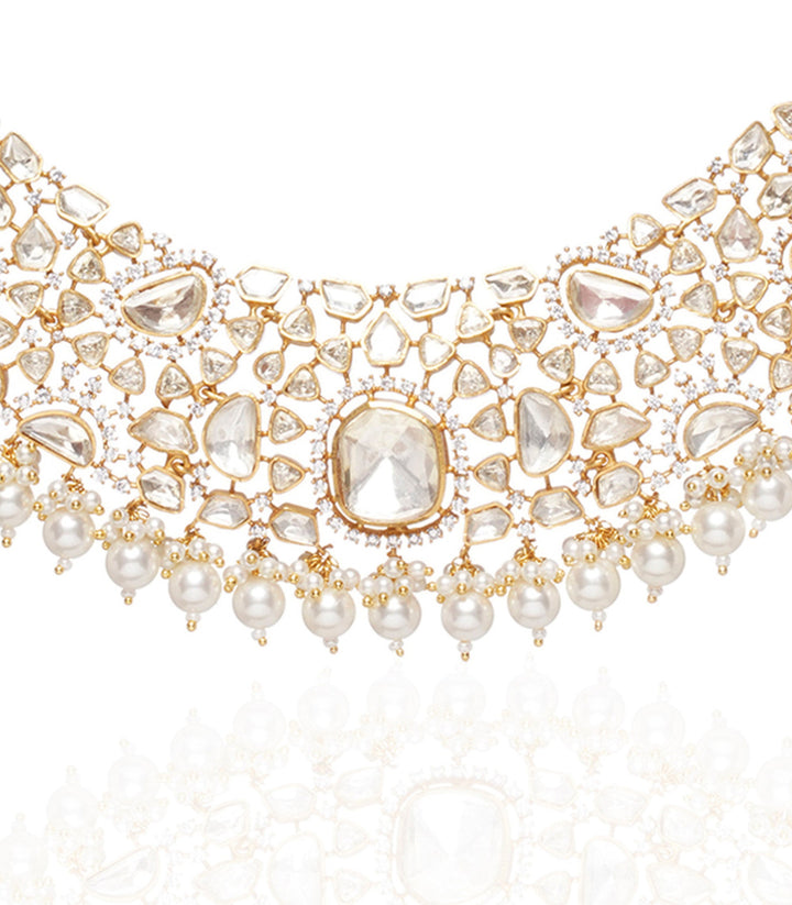 TANVI WHITE MOISSANITE NECKLACE SET