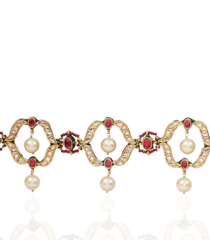 HAMSIKA RED KUNDAN CHOKER