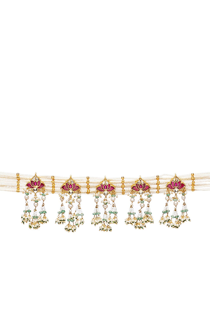 Anamika Red & Green Choker