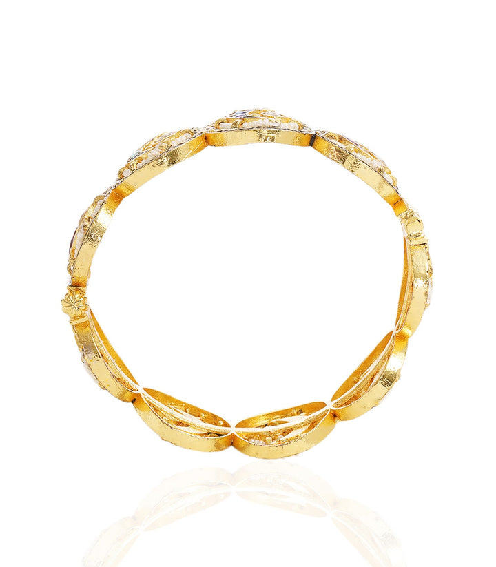 NEHA WHITE KUNDAN BANGLES