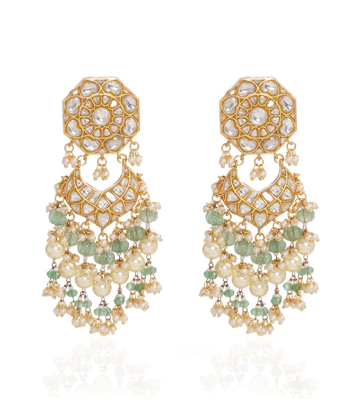 AAYRA GREEN KUNDAN NECKLACE SET