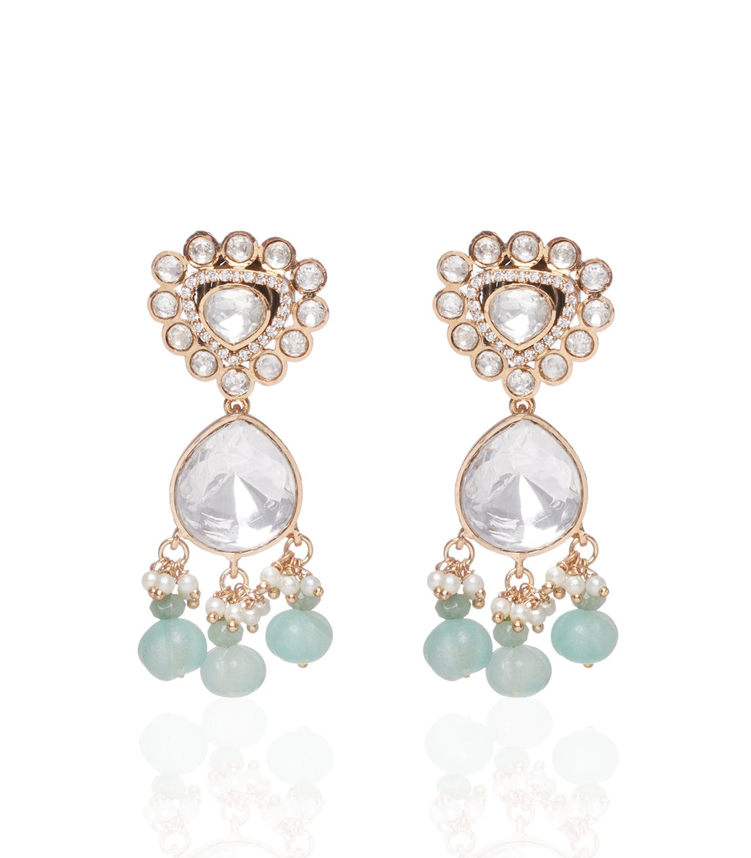 Menka Mint Polki Necklace Set