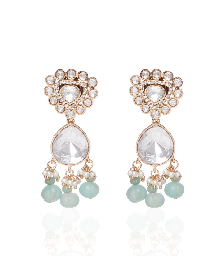 Menka Mint Polki Necklace Set