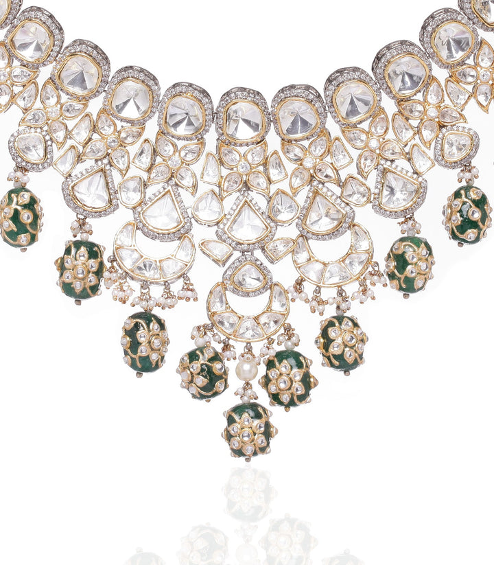 CHITRALI  POLKI NECKLACE SET