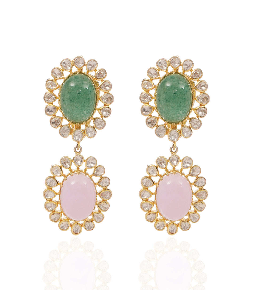 DANISTA GREEN MOISSANITE  NECKLACE SET