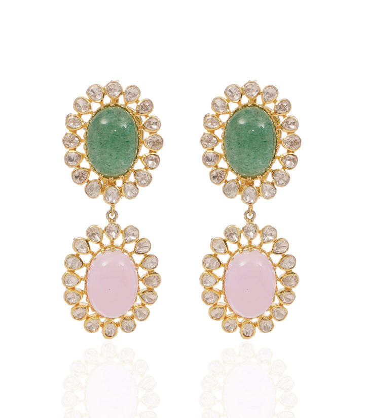 DANISTA GREEN MOISSANITE  NECKLACE SET