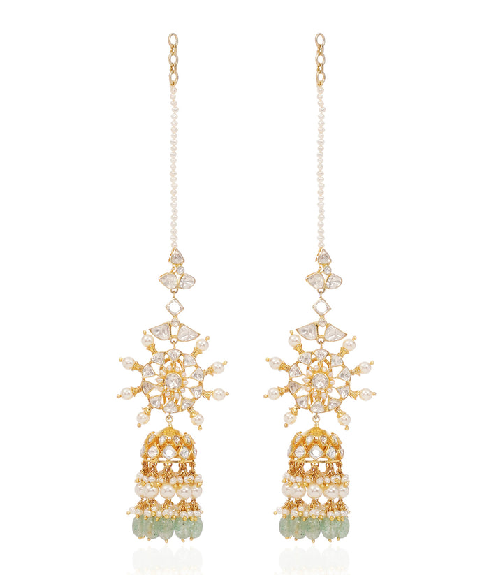 AVIKA GREEN MOISSANITE  NECKLACE SET