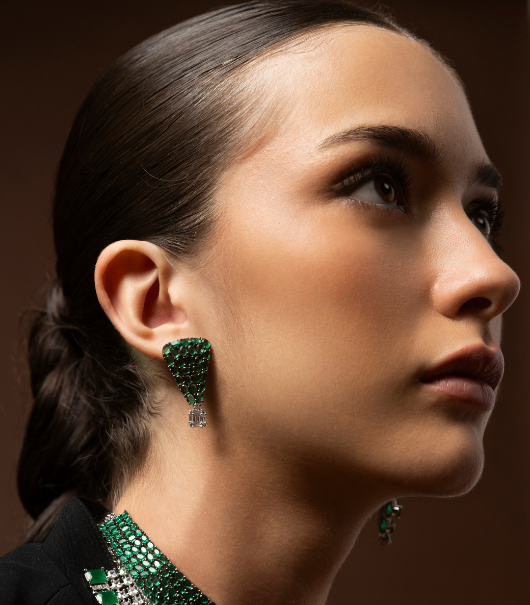 GLORIA GREEN ZIRCON NECKLACE SET