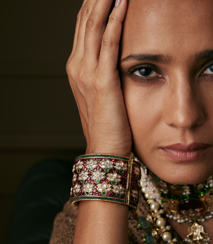 KASHVI RUBY KUNDAN BANGLES
