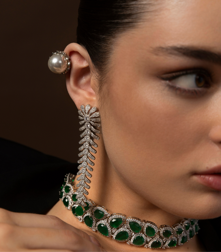 ANAYA WHITE ZIRCON STUD