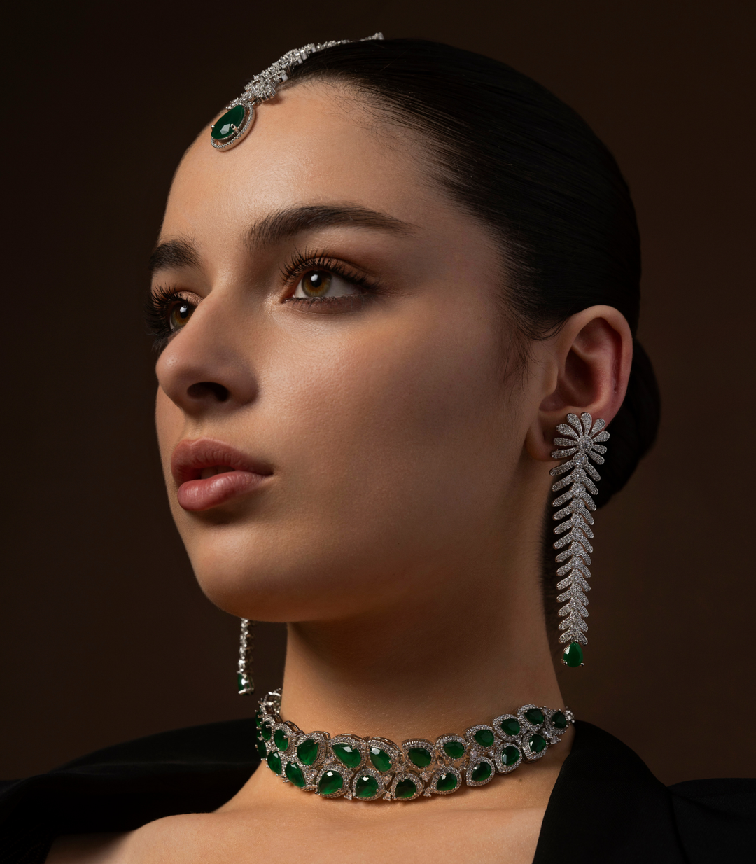 JOANNA GREEN ZIRCON CHOKER