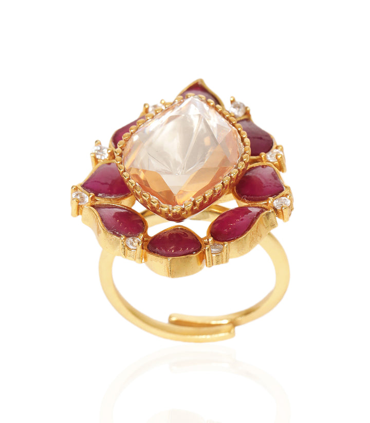 ANANTA RED MOISSANITE RING