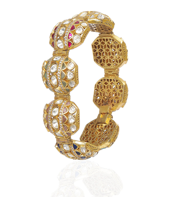 AMBIKA NAVRATAN POLKI BRACELET