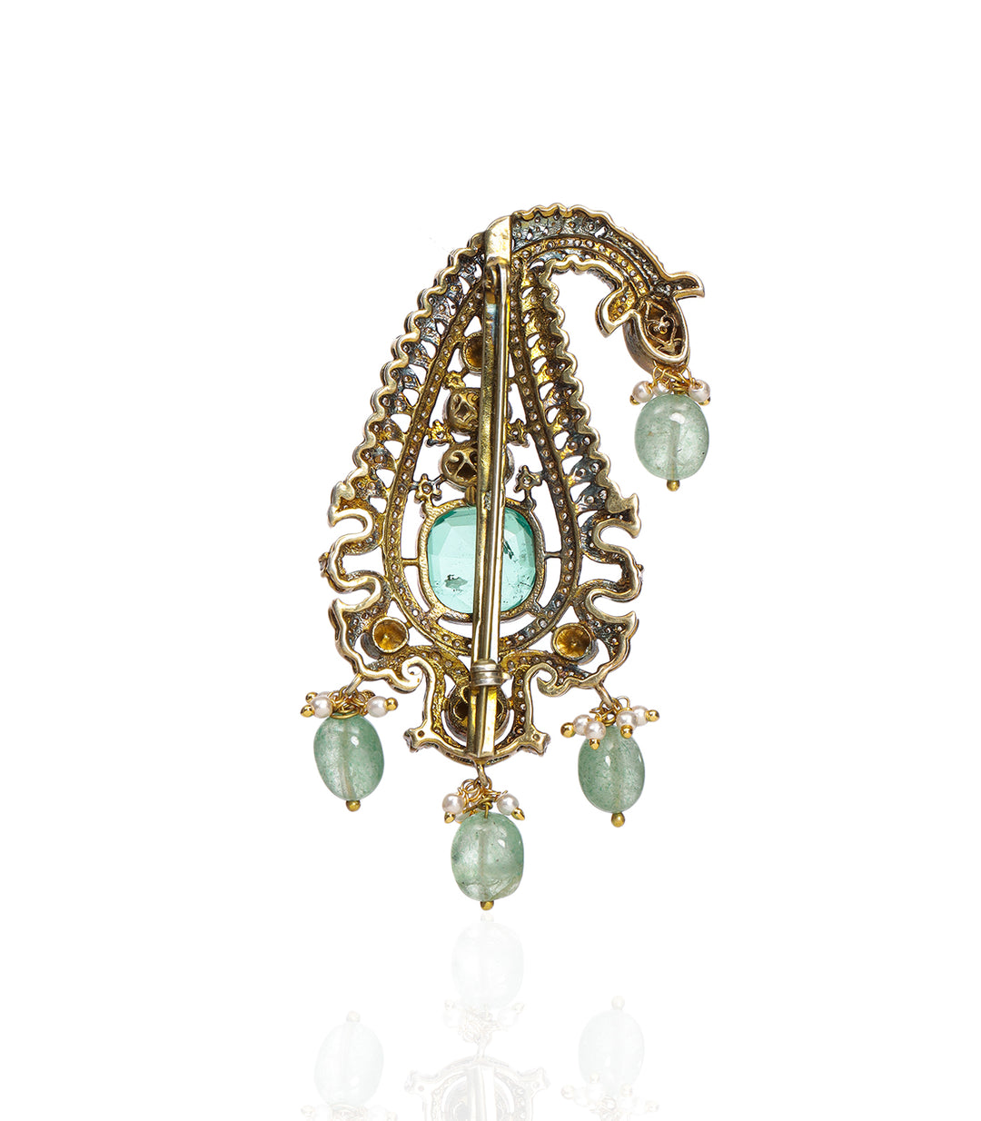 CHITRALI GREEN MOISSANITE KALGI