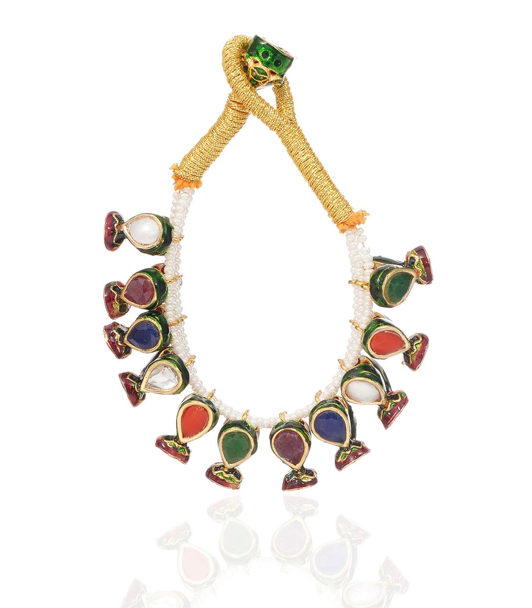 AANCHAL NAVRATAN KUNDAN BRACELET
