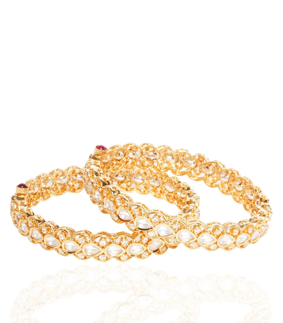 CHANDNI GOLD PLATED KUNDAN BANGLES