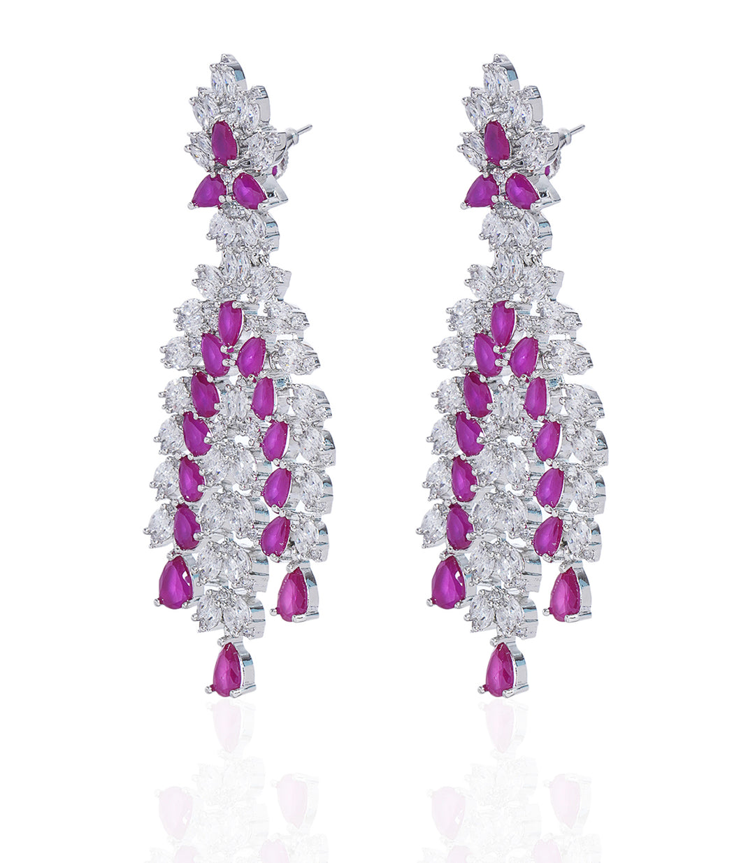 RHEA RUBY ZIRCON NECKLACE SET