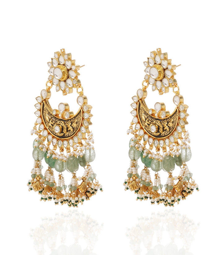 AGASTYA GREEN KUNDAN NECKLACE SET