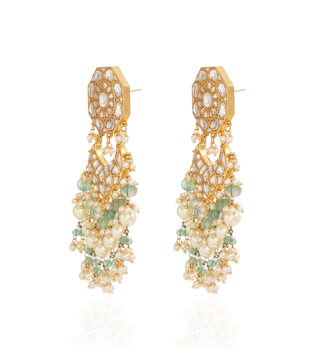 AAYRA GREEN KUNDAN NECKLACE SET