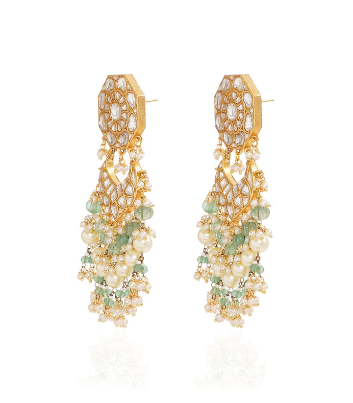 AAYRA GREEN KUNDAN NECKLACE SET