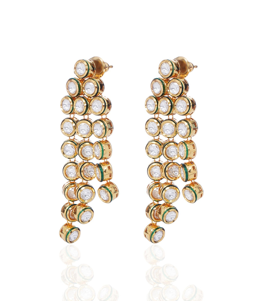 UPADHRITI GOLD PLATED KUNDAN LONG NECKLACE