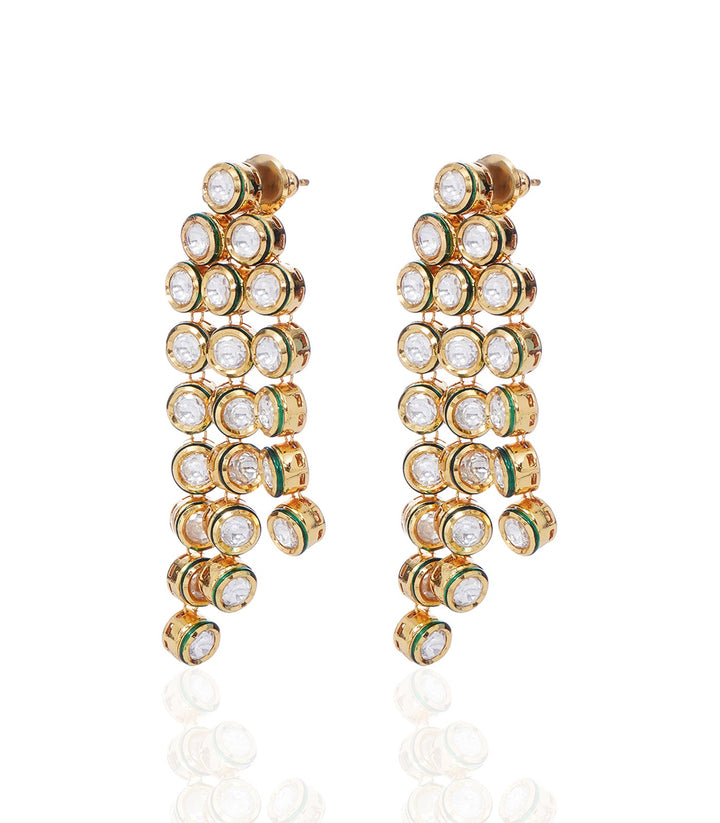 UPADHRITI GOLD PLATED KUNDAN LONG NECKLACE