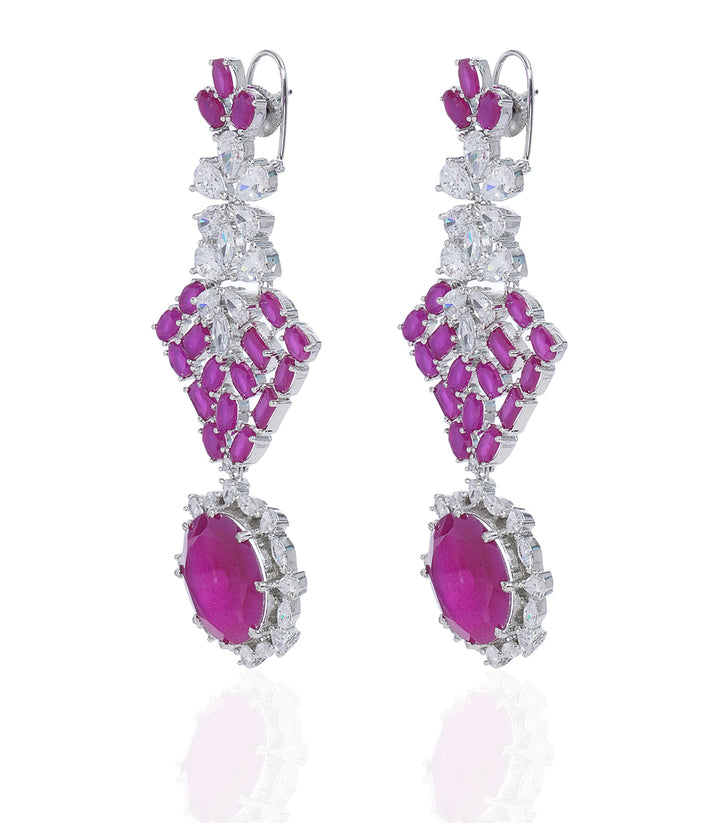 RUHI RUBY ZIRCON NECKLACE SET