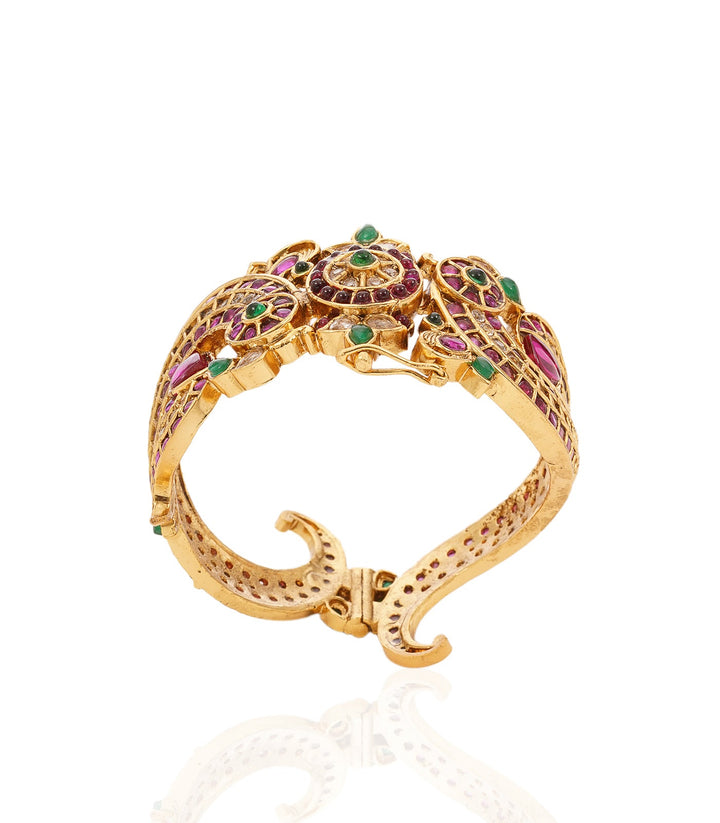 NISHA RED KUNDAN BANGLES