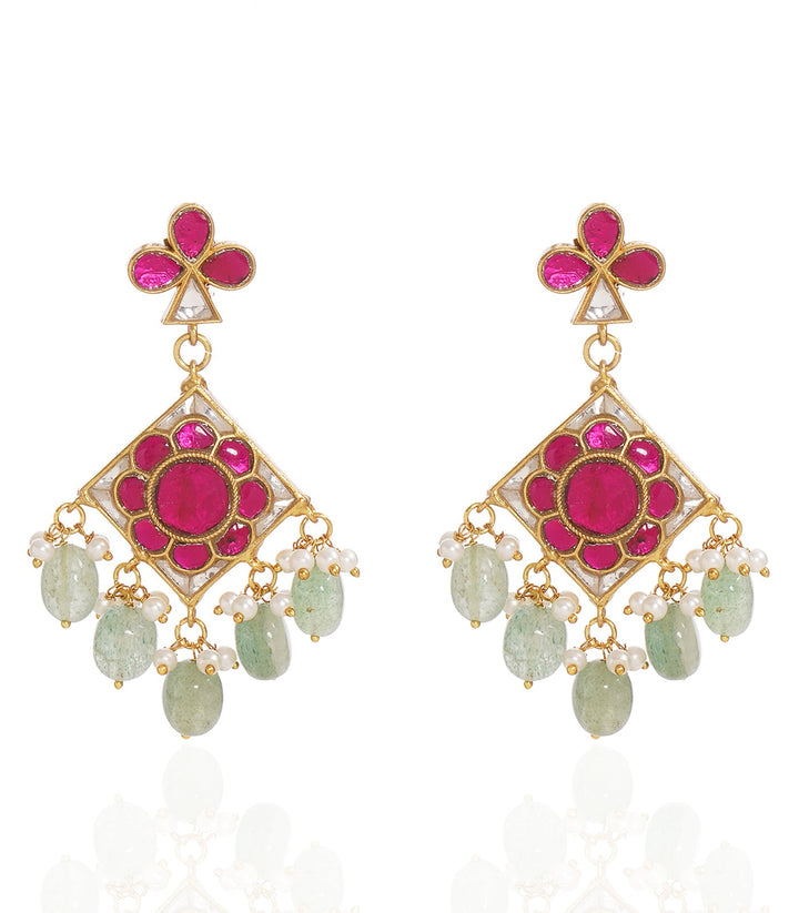 SAANVIKA RED & GREEN KUNDAN CHOKER