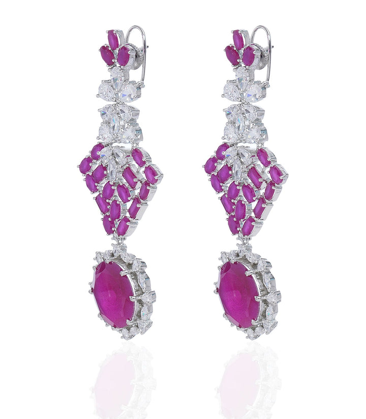 RUHI RUBY ZIRCON NECKLACE SET