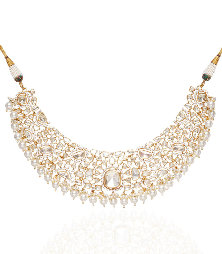 TANVI WHITE MOISSANITE NECKLACE SET