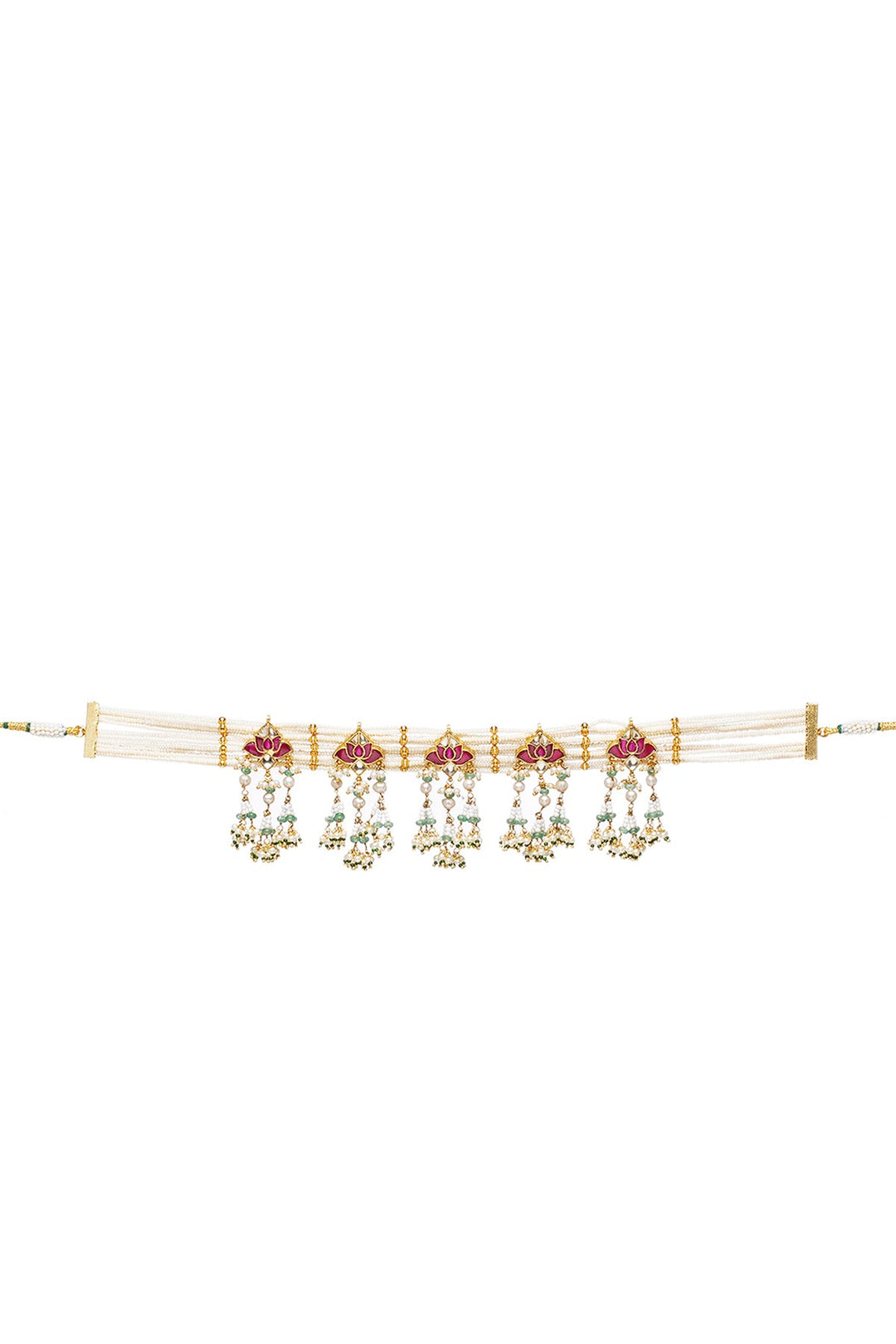 Anamika Red & Green Choker